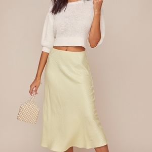 NWT ASTR The Label Nava Midi Skirt